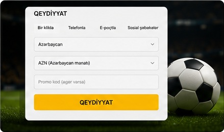 Melbet qeydiyyat forması
